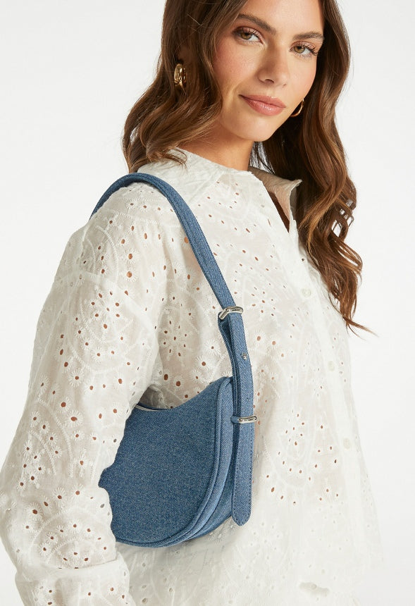 The Minimal Shoulder Bag Medium Denim