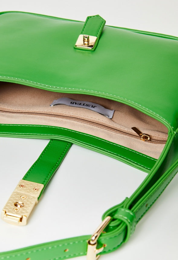 Mini Leather Shoulder Bag Classic Green