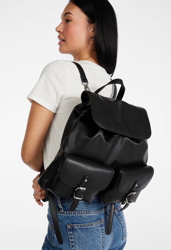 Front Pocket Backpack Black