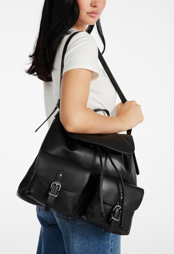 Front Pocket Backpack Black