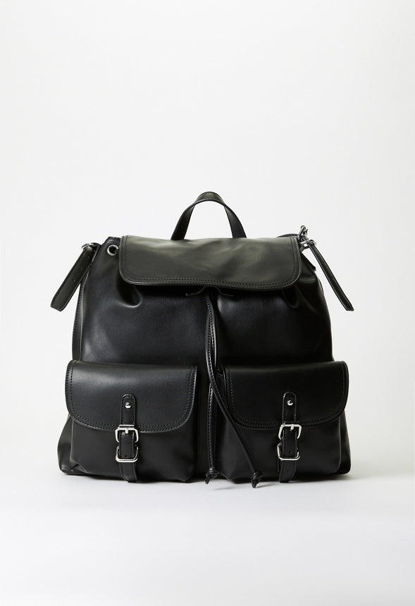 Front Pocket Backpack Black