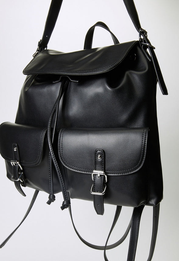Front Pocket Backpack Black
