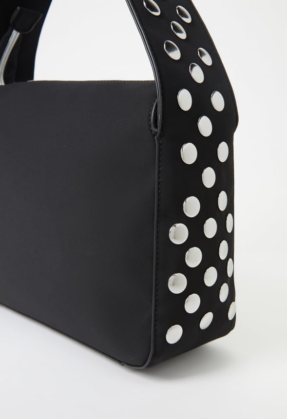 Studded Shoulder Bag Black