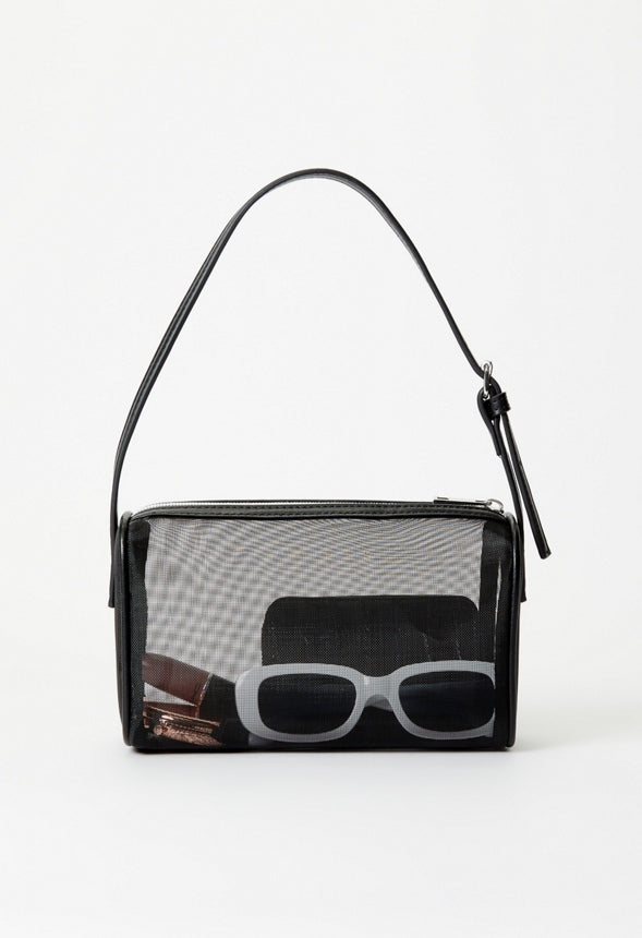 Mesh Shoulder Bag Black