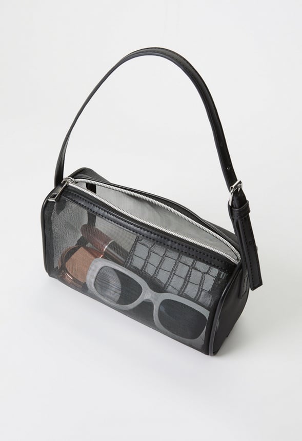 Mesh Shoulder Bag Black