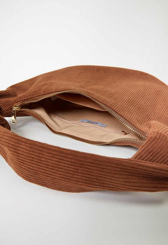 Knot Handle Shoulder Bag Caramel Cafe