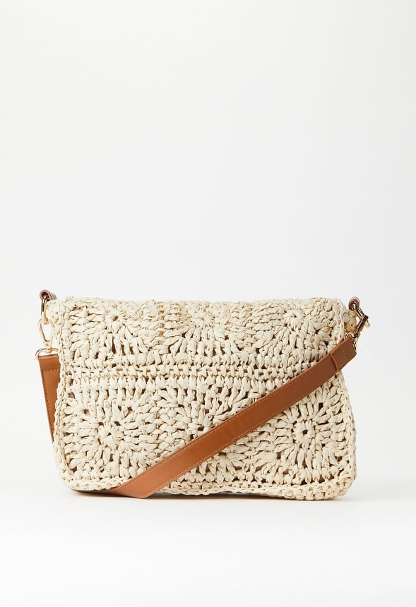 Crochet Shoulder Bag Birch White