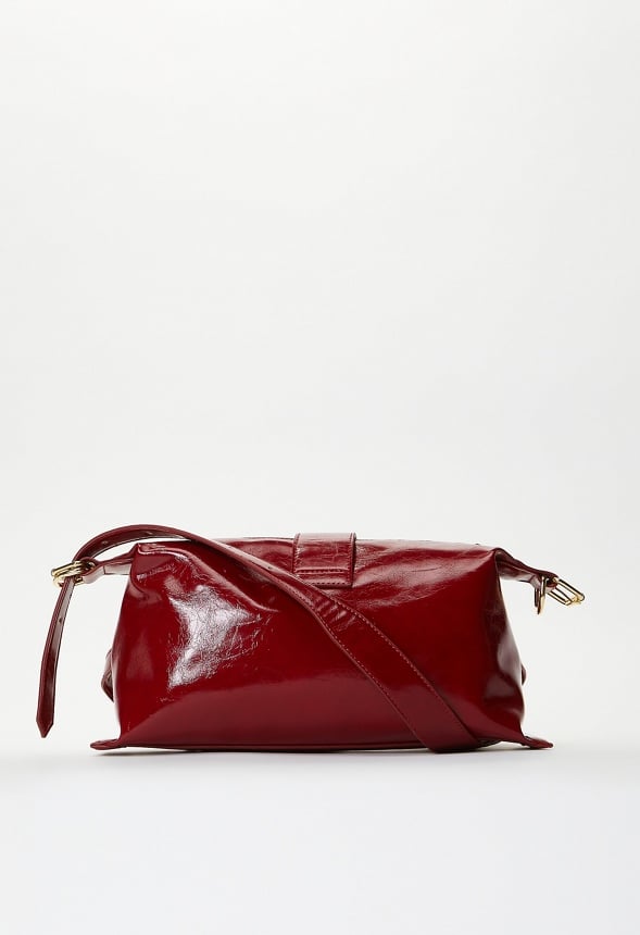 Multi Buckle Shoulder Bag Anemone Red