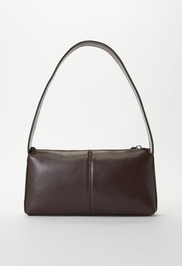 Cow Print Shoulder Bag Cacao Brown/ Cow Faux Pony Hair