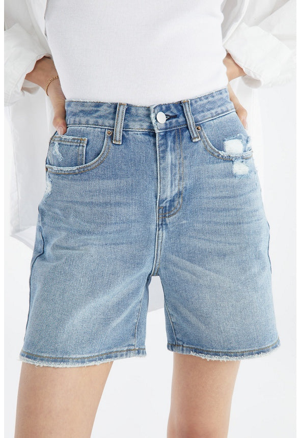 Collins High Rise Bermuda Shorts Cove