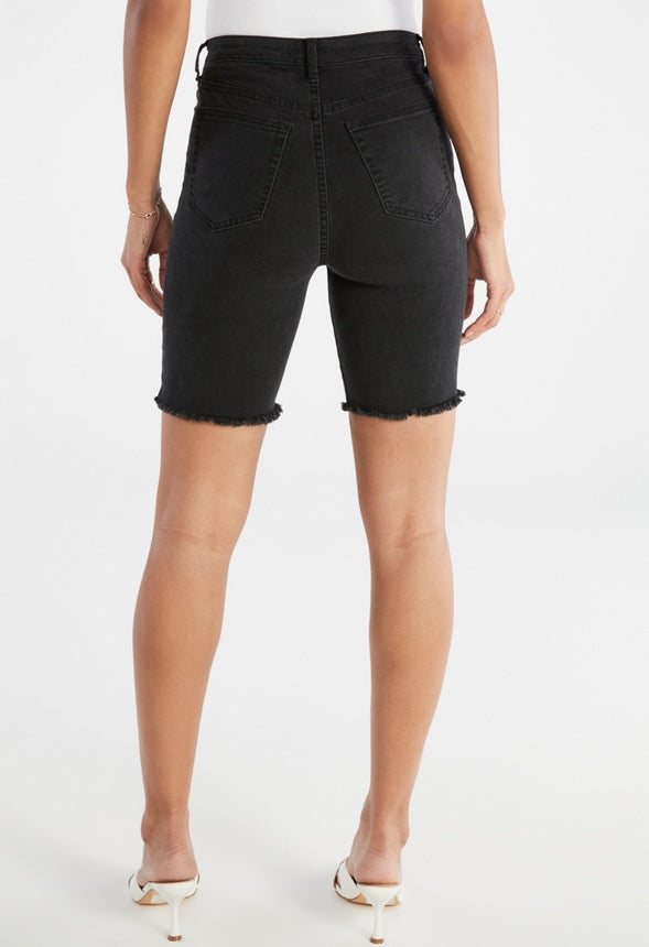 Soph Tummy Tamer Bermuda Destroy Short Mascara