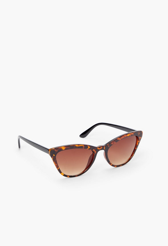 OVERSIZED CAT-EYE SUNGLASSES Tortoise