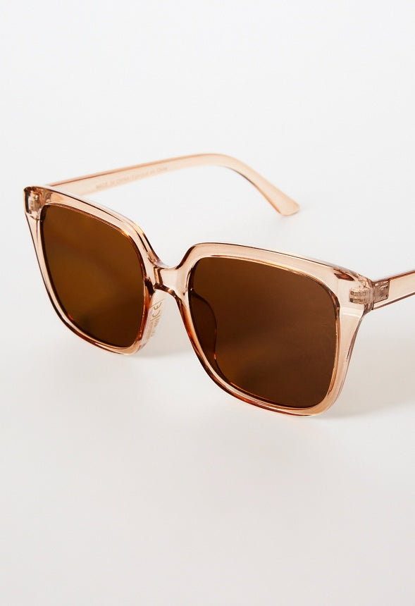 Classic Wayfarer Sunglasses Beige/Smoke