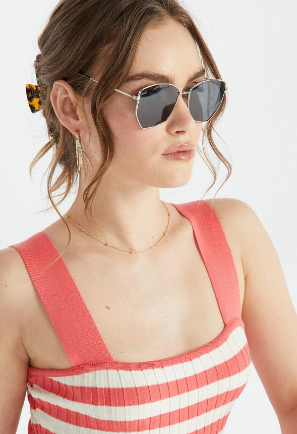HEXAGON SUNGLASSES Gold/ Smoke