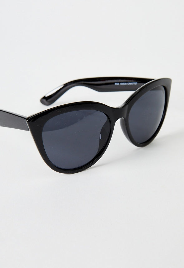 CLASSIC CAT-EYE SUNGLASSES Black