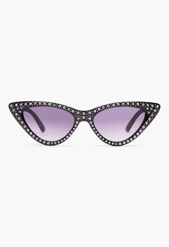 PAVE FRAME SUNGLASSES Black