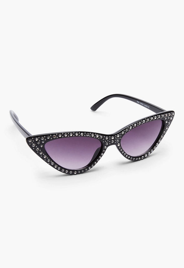 PAVE FRAME SUNGLASSES Black