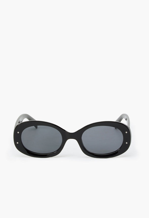 OVERSIZED OVAL SUNGLASSES Black