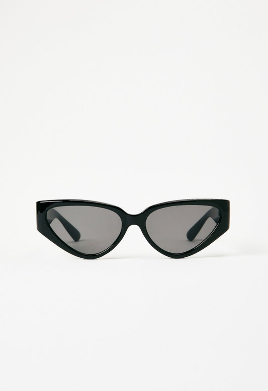 Curved Cat-Eye Sunglasses Black
