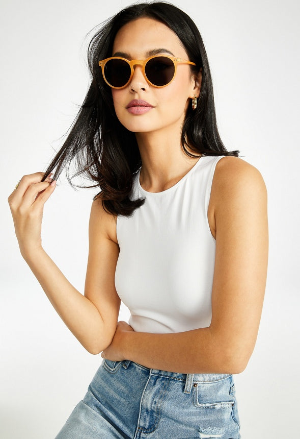 Wayfarer Sunglasses Peach/ Smoke
