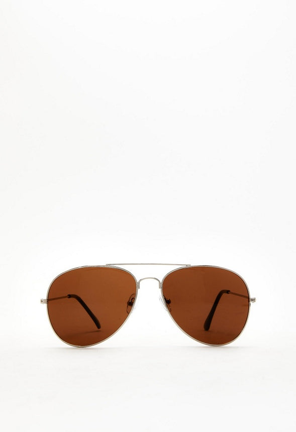 Aviator Sunglasses Gold/ Brown