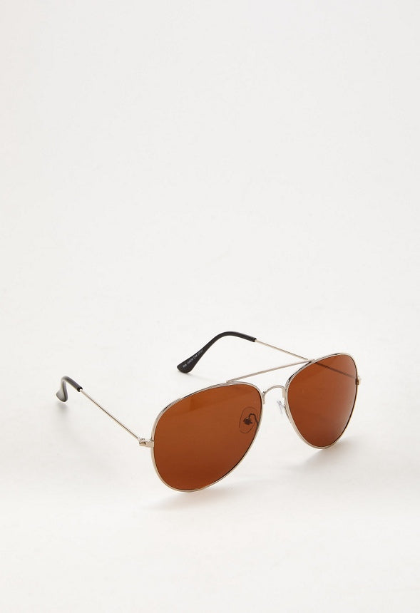 Aviator Sunglasses Gold/ Brown