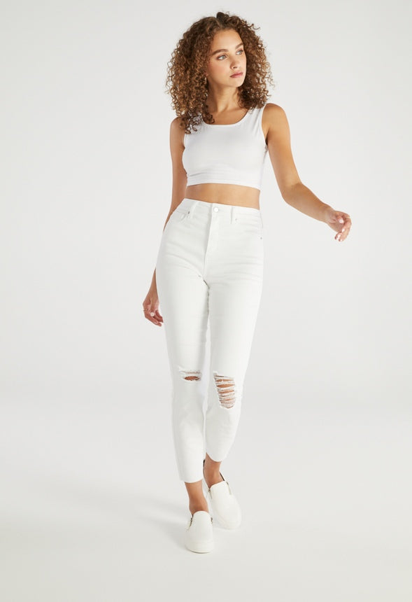 Blake High Waisted Tummy Tamer Jeans Dove