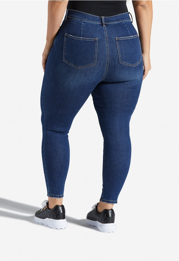 PLUS SIZE BOOTY SCULPTOR JEGGING Colette Dark Wash