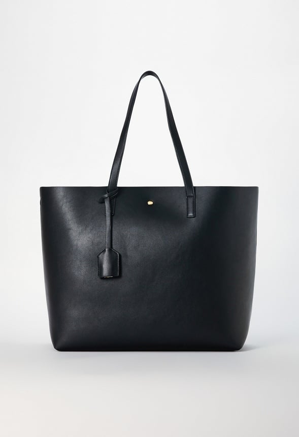 EAST / WEST UNLINED TOTE Black