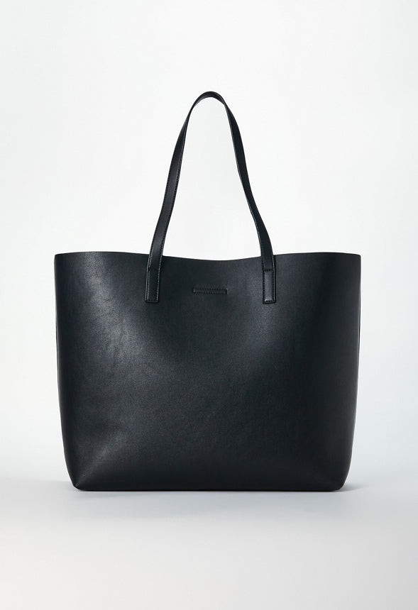 EAST / WEST UNLINED TOTE Black
