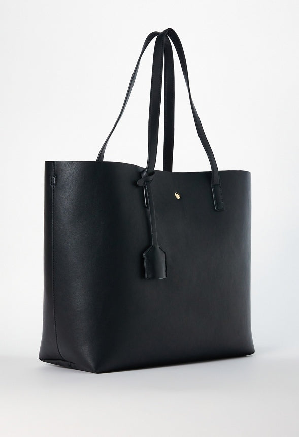 EAST / WEST UNLINED TOTE Black