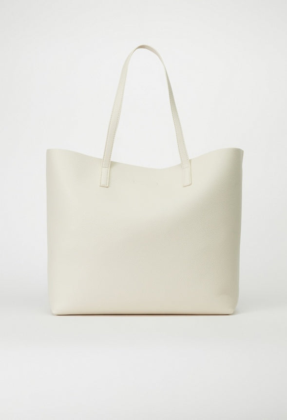 EAST AND WEST UNLINED TOTE Birch White