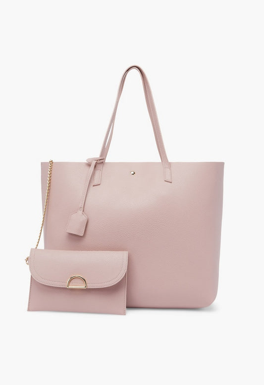 EAST / WEST UNLINED TOTE Rose Smoke