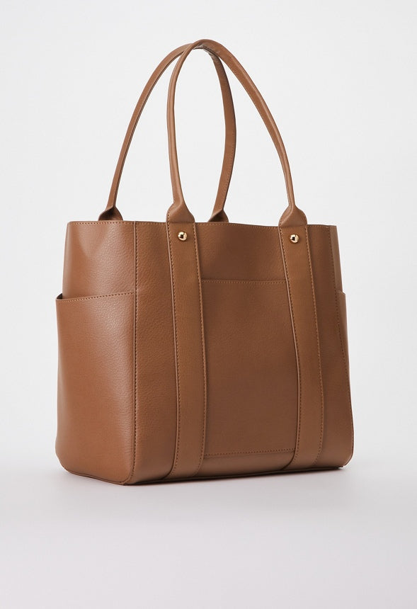 UNLINED MULTI POCKET TOTE Portabella