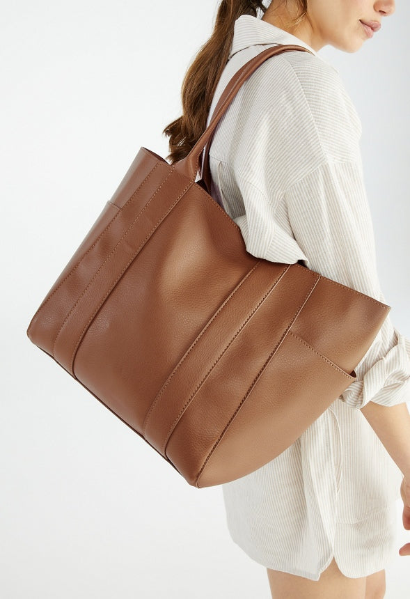 UNLINED MULTI POCKET TOTE Portabella