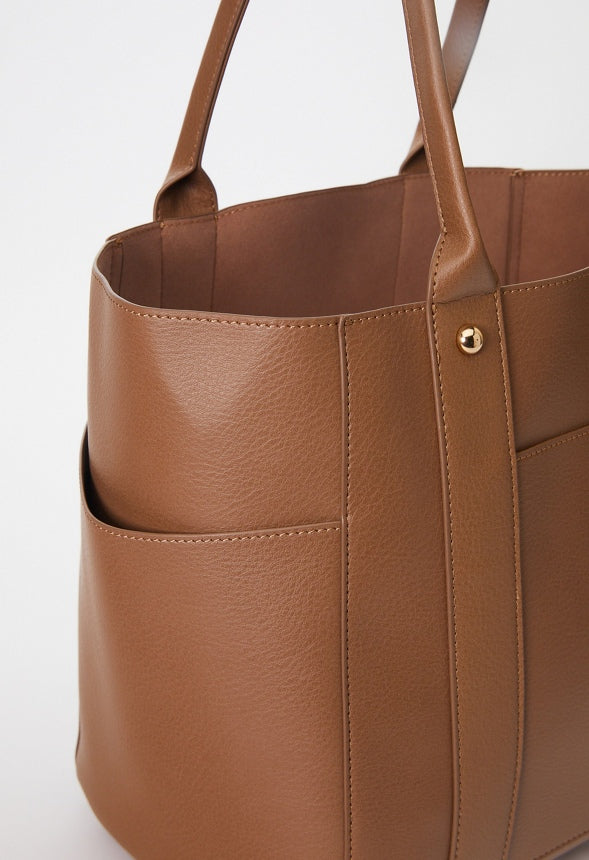 UNLINED MULTI POCKET TOTE Portabella
