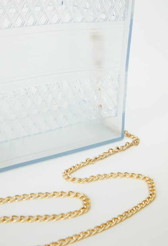 JELLY BOXY TOTE Clear