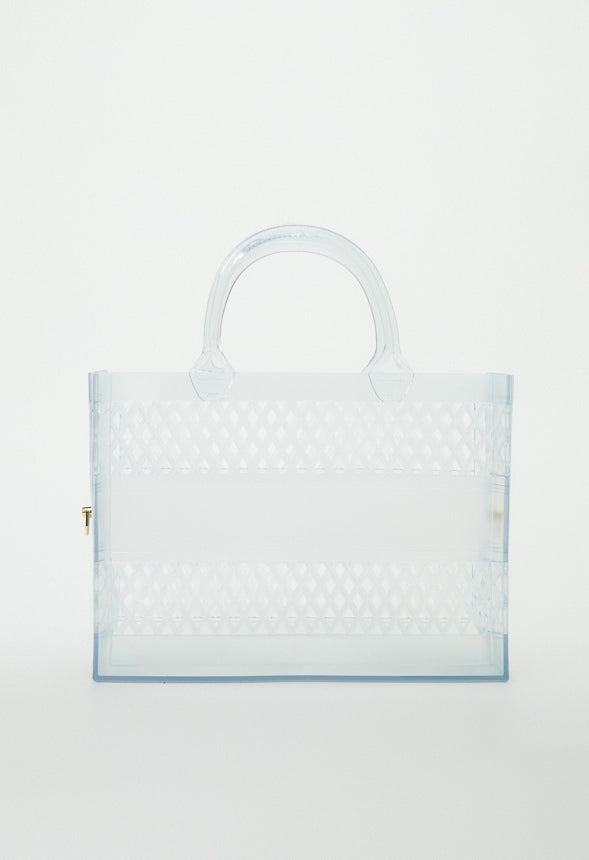 JELLY BOXY TOTE Clear
