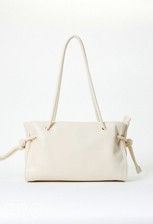 Soft Knotted Tote Birch White