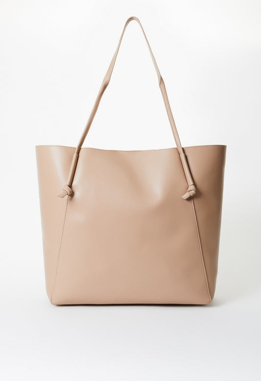 Minimal Knot Tote Warm Taupe