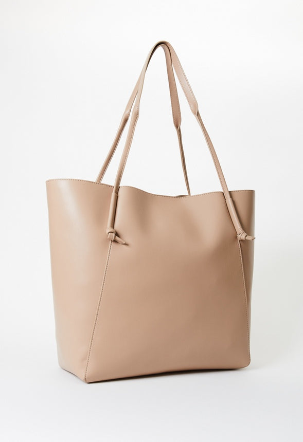 Minimal Knot Tote Warm Taupe