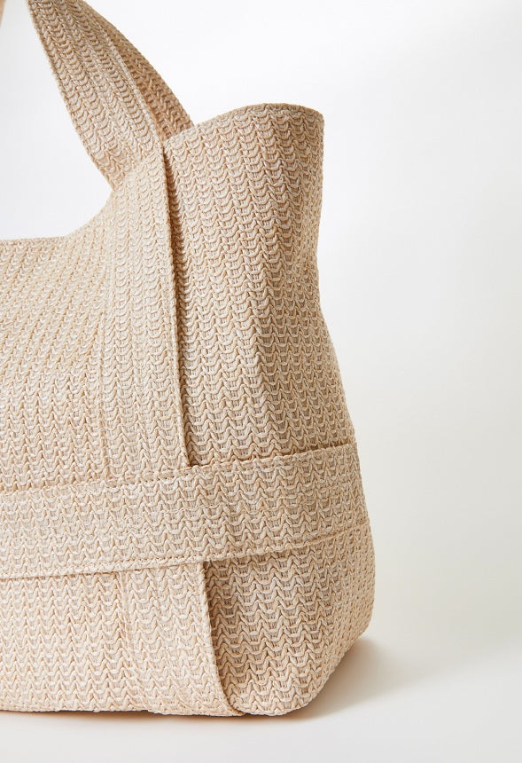 Traveling Hat Bag Natural Raffia