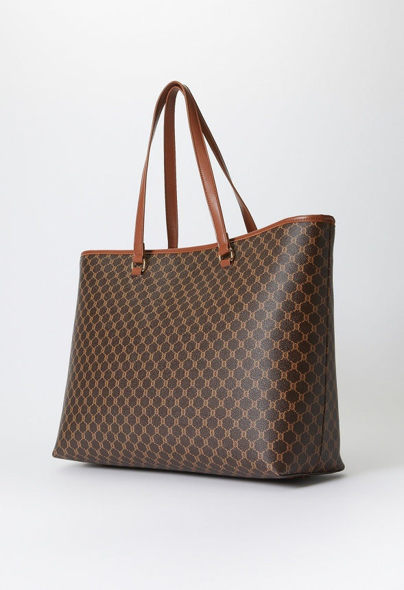 Logo Tote Brown Logo