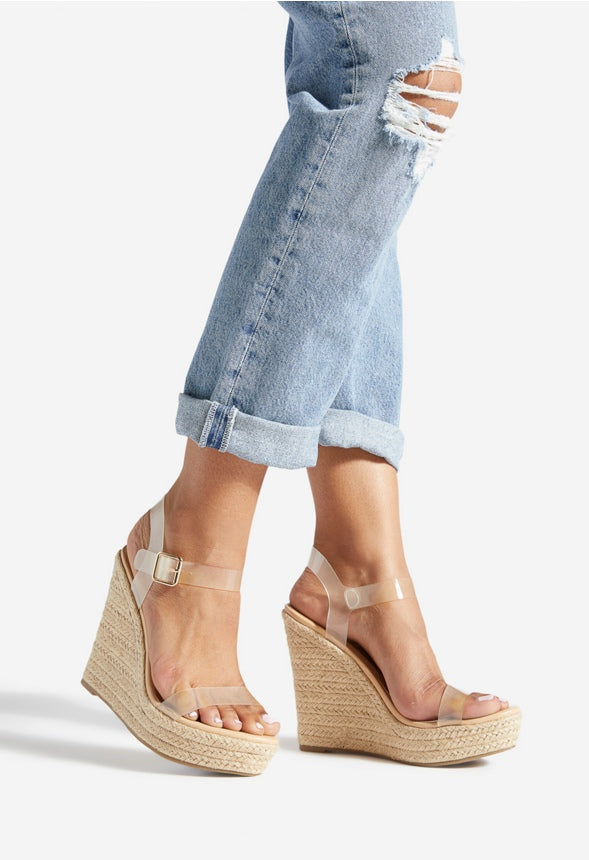 KARYSSA WEDGE SANDAL Frost