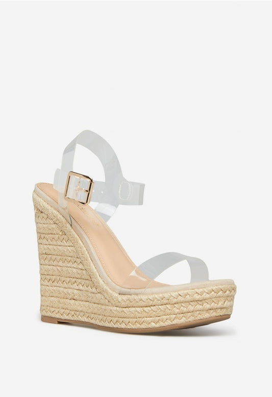KARYSSA WEDGE SANDAL Beige