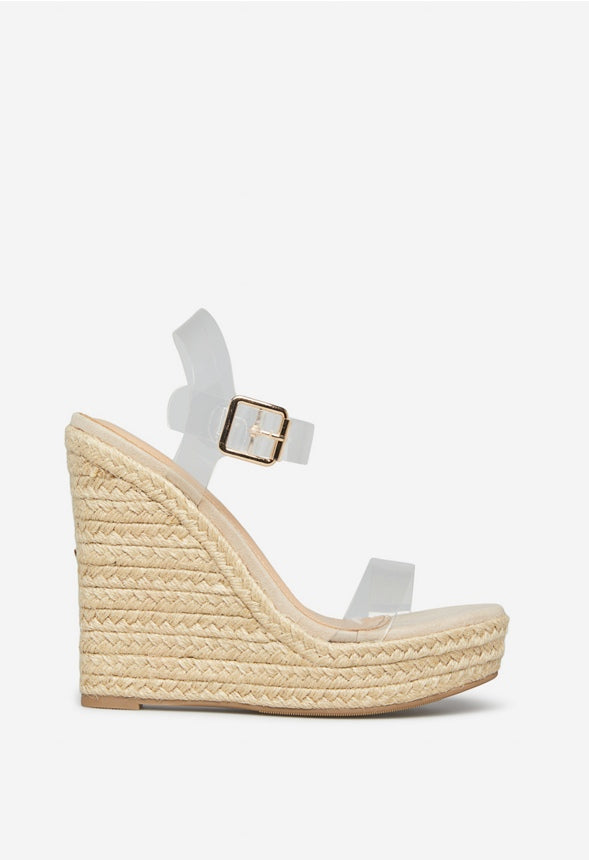 KARYSSA WEDGE SANDAL Beige