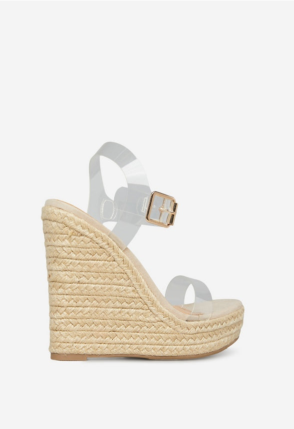 KARYSSA WEDGE SANDAL Beige