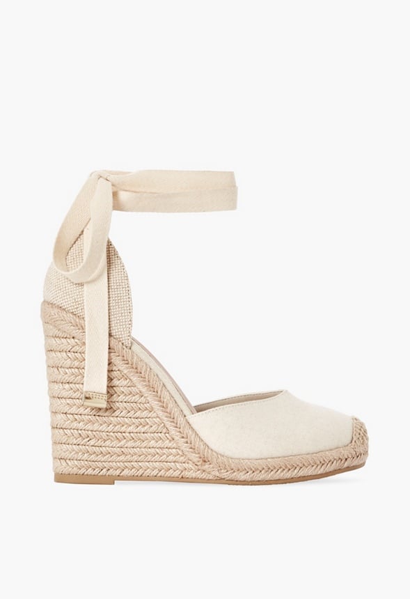 JENALA ESPADRILLE WEDGE Linen