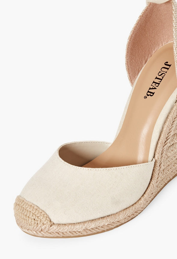 JENALA ESPADRILLE WEDGE Linen