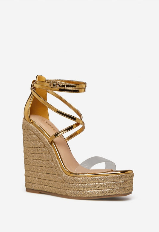 ZYAIR ESPADRILLE WEDGE Gold